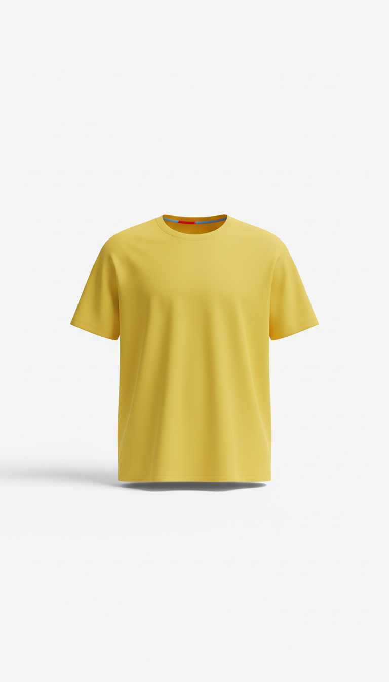 Oversized Signal Yellow Logo Tee
