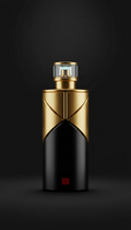 Fragrance Bottle With Metallic Accents