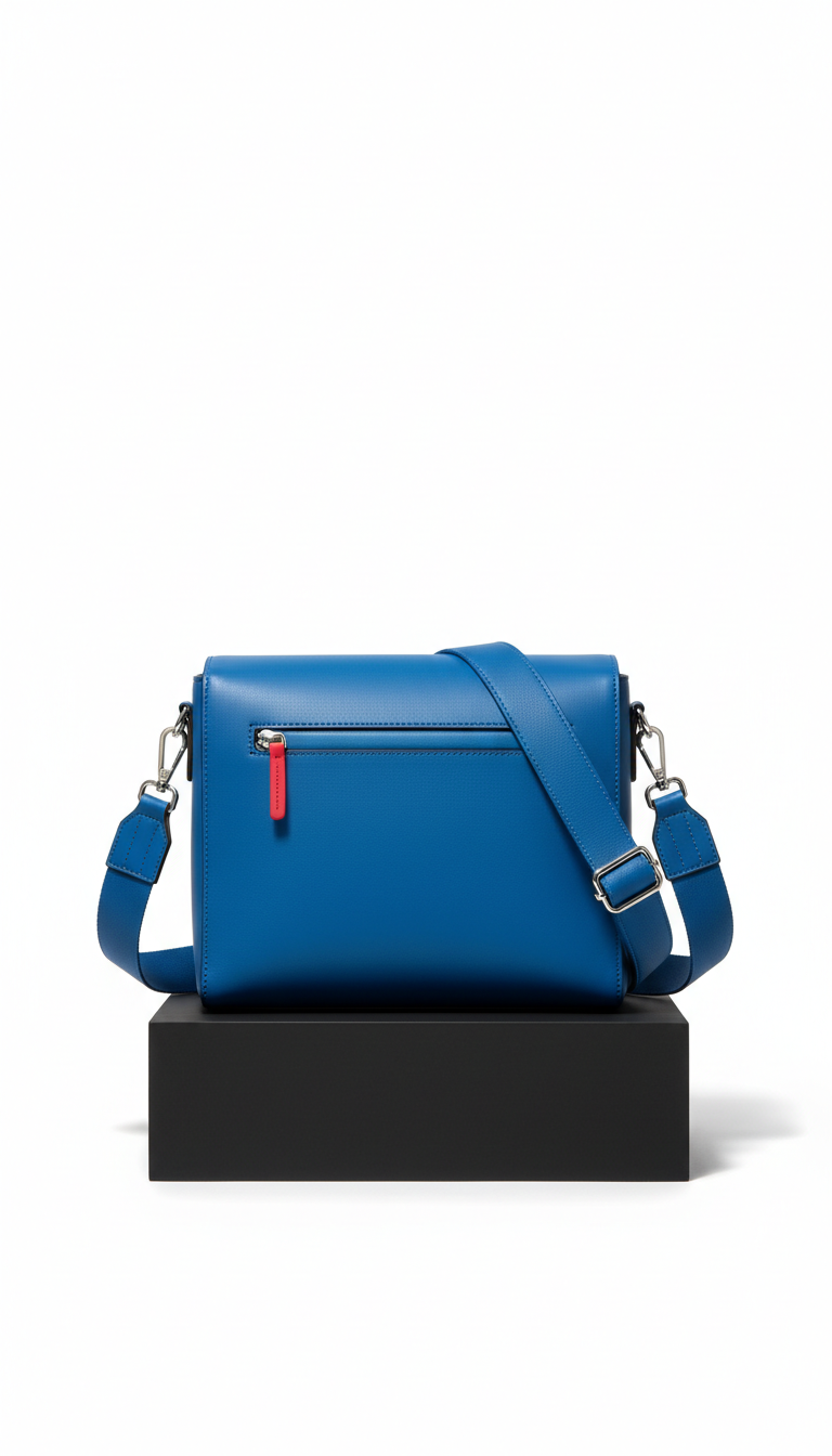 Electric Blue Statement Crossbody Bag