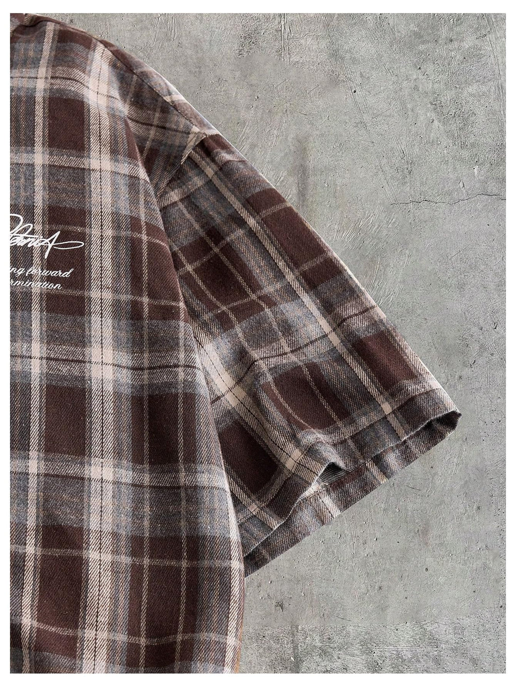 GORGLITTER Men's Gingham Cropped Shirt Button Up Number Graphic Boxy Short Sleeve Vacation Crop Tee Tops Streetwear